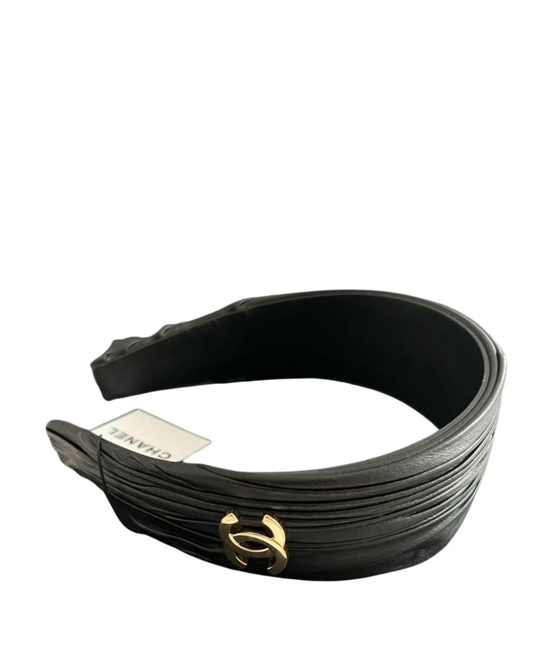 CHANEL Черный ободок, фото 1