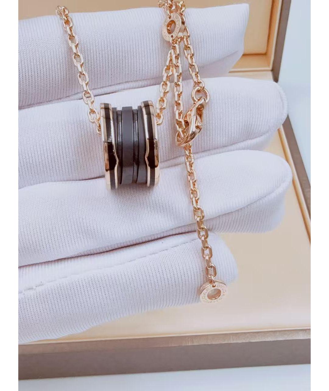 BVLGARI Золотое колье из розового золота, фото 5