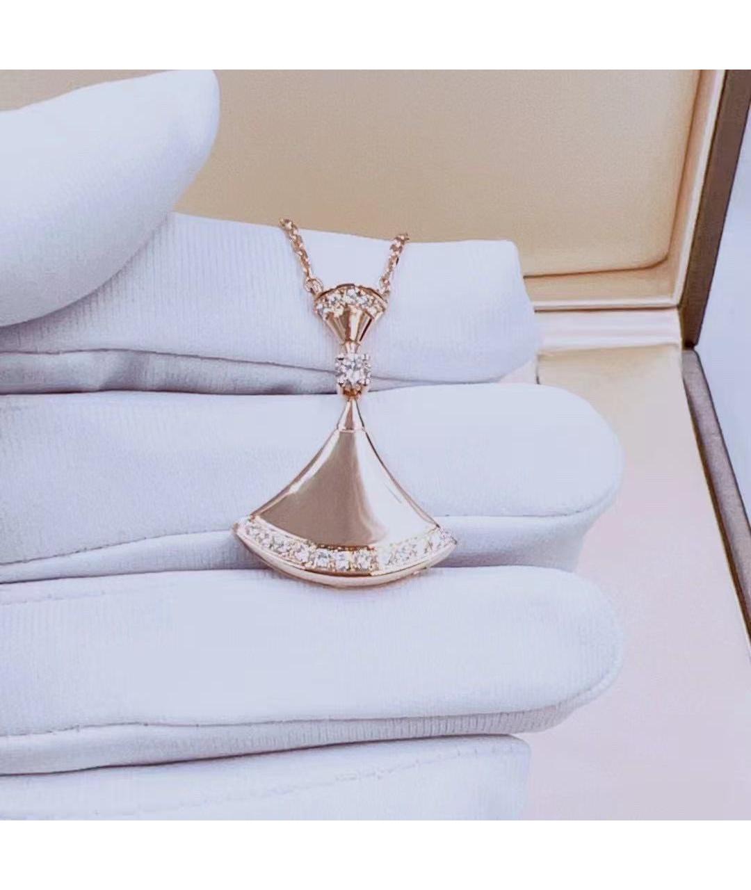 BVLGARI Золотое колье из розового золота, фото 5