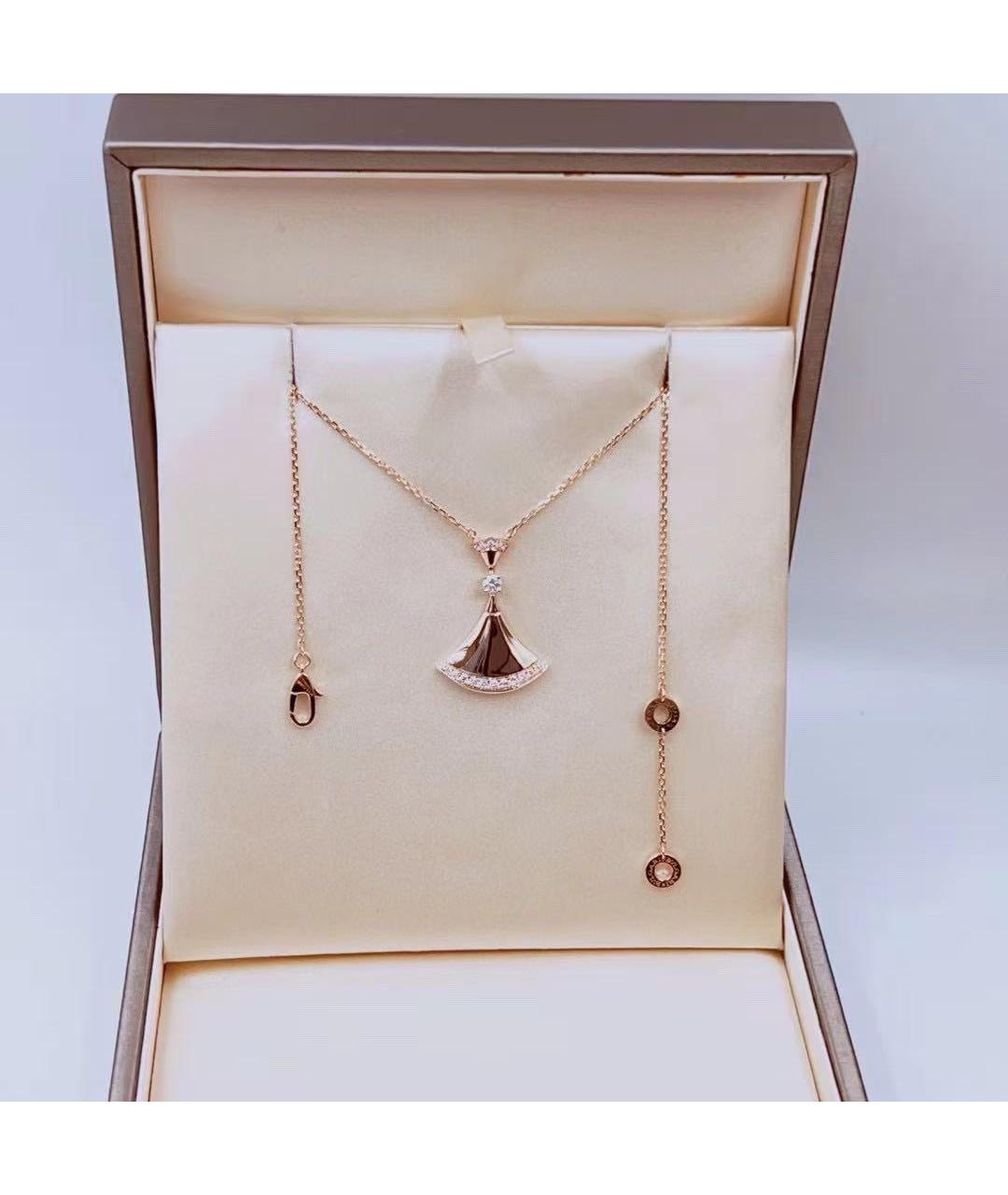 BVLGARI Золотое колье из розового золота, фото 3