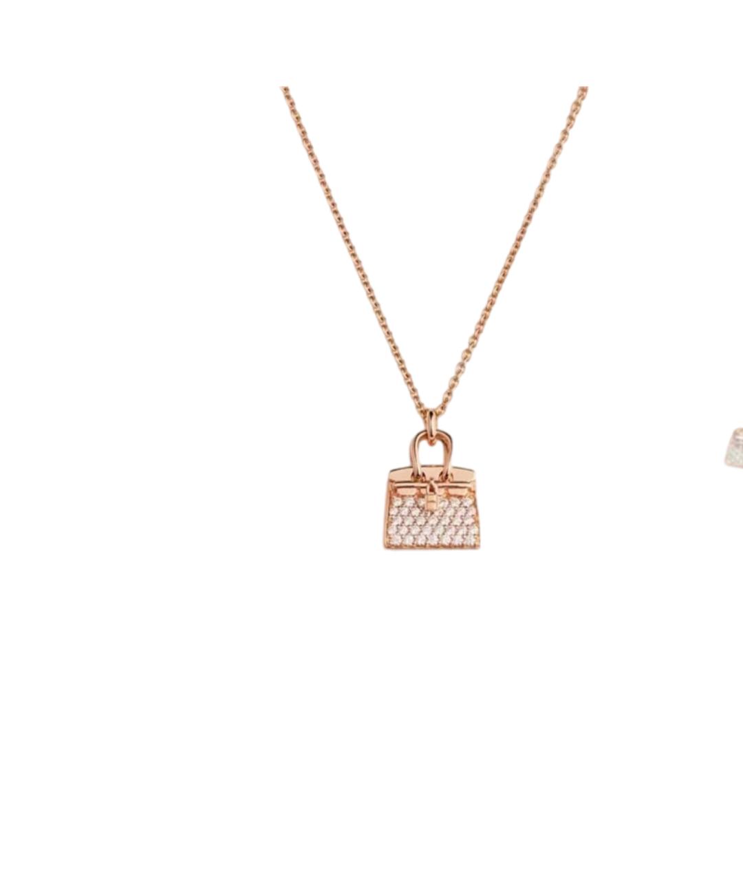 HERMES Золотая подвеска из розового золота, фото 6