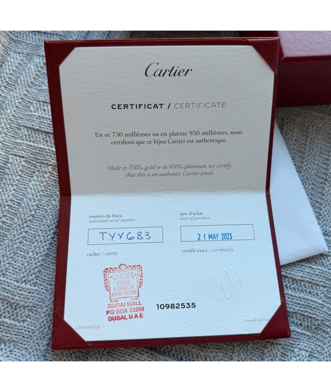 CARTIER Золотое кольцо из желтого золота, фото 7