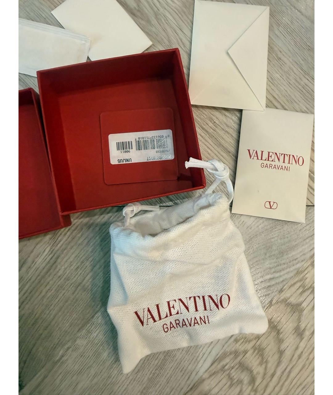 VALENTINO Красный кожаный браслет, фото 3