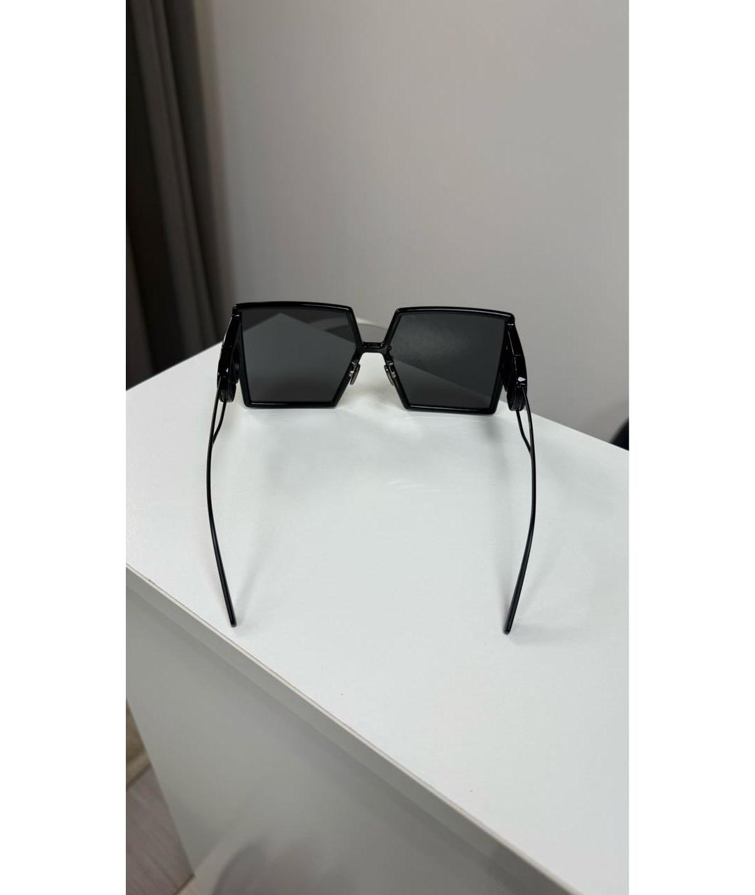 CHRISTIAN DIOR Черные пластиковые солнцезащитные очки, фото 3