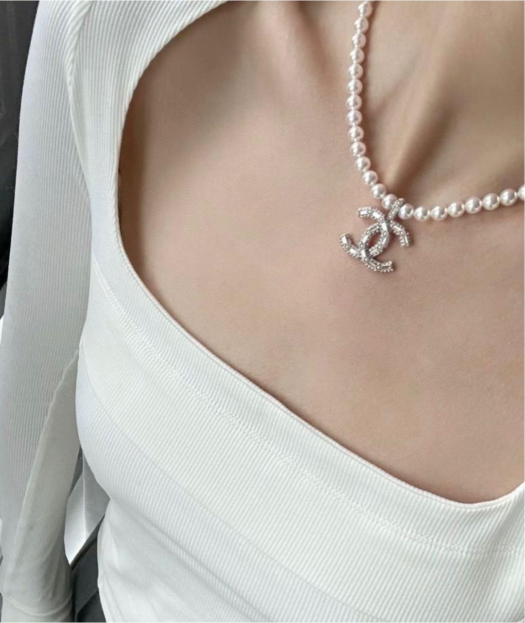 CHANEL Бежевое колье, фото 4