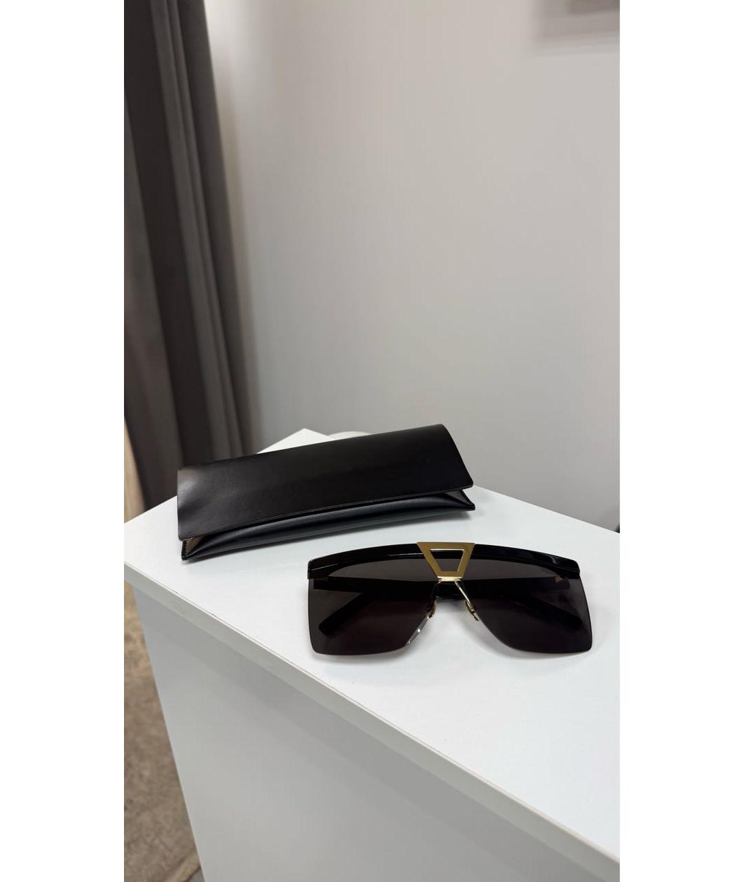 SAINT LAURENT Черные пластиковые солнцезащитные очки, фото 4