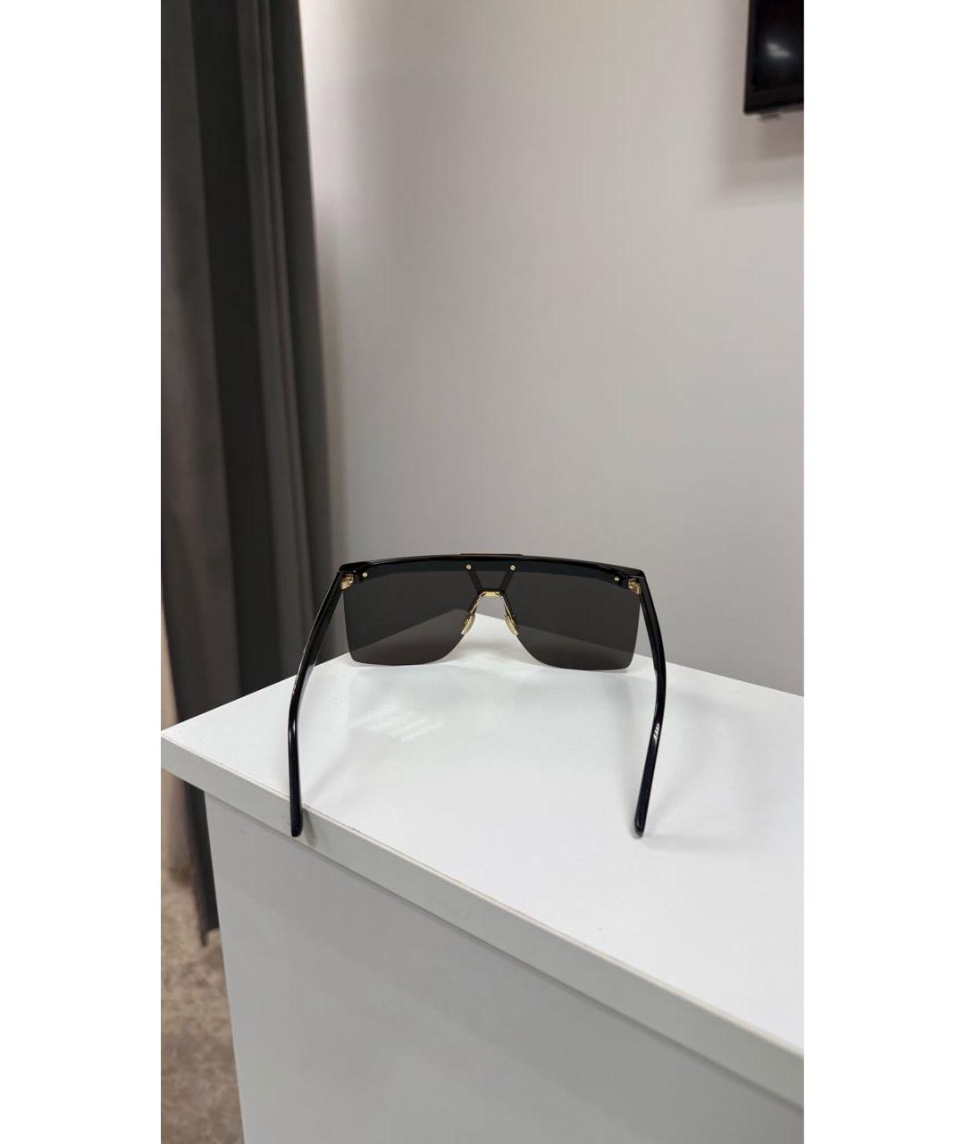 SAINT LAURENT Черные пластиковые солнцезащитные очки, фото 3