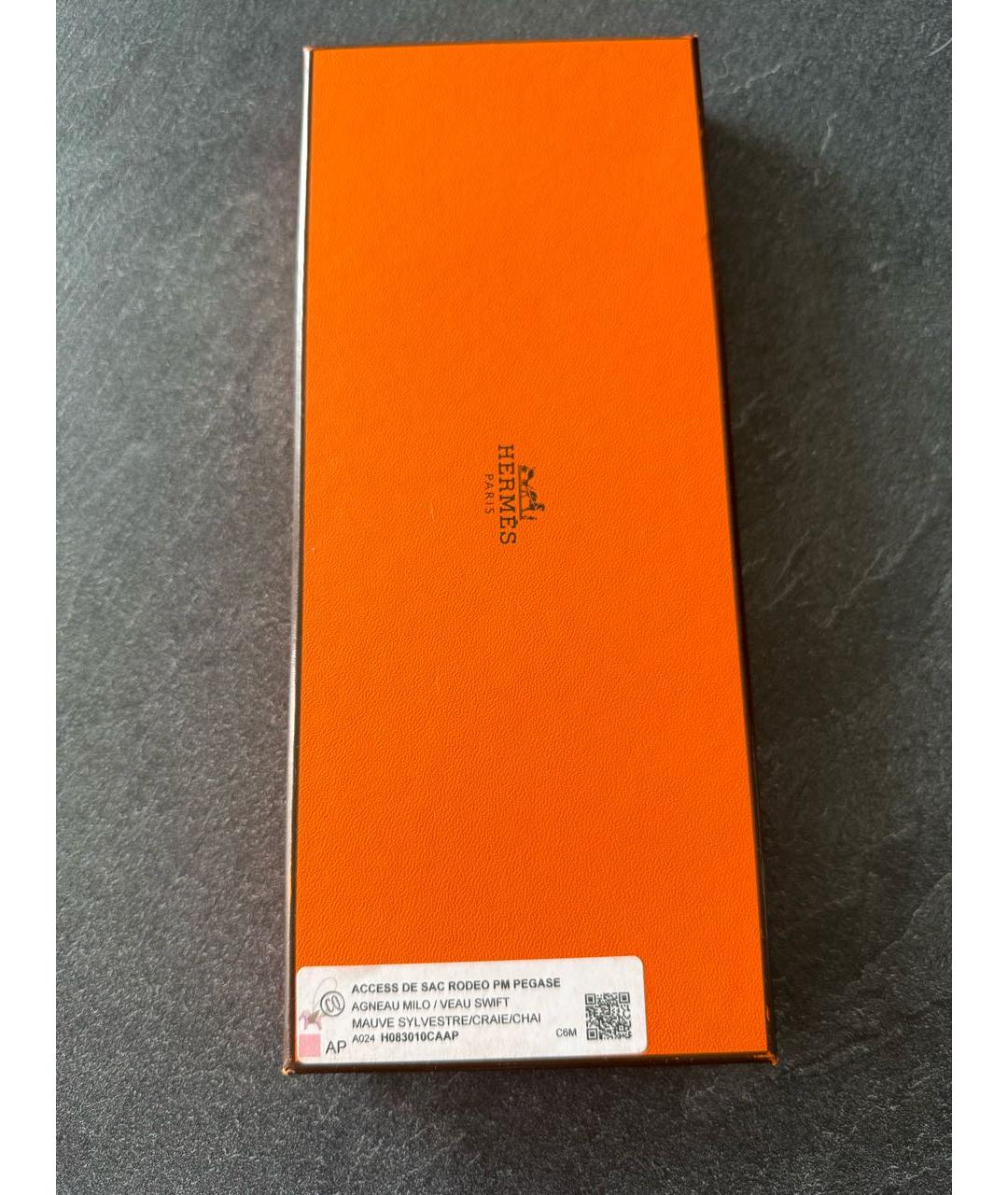 HERMES Розовый брелок, фото 6