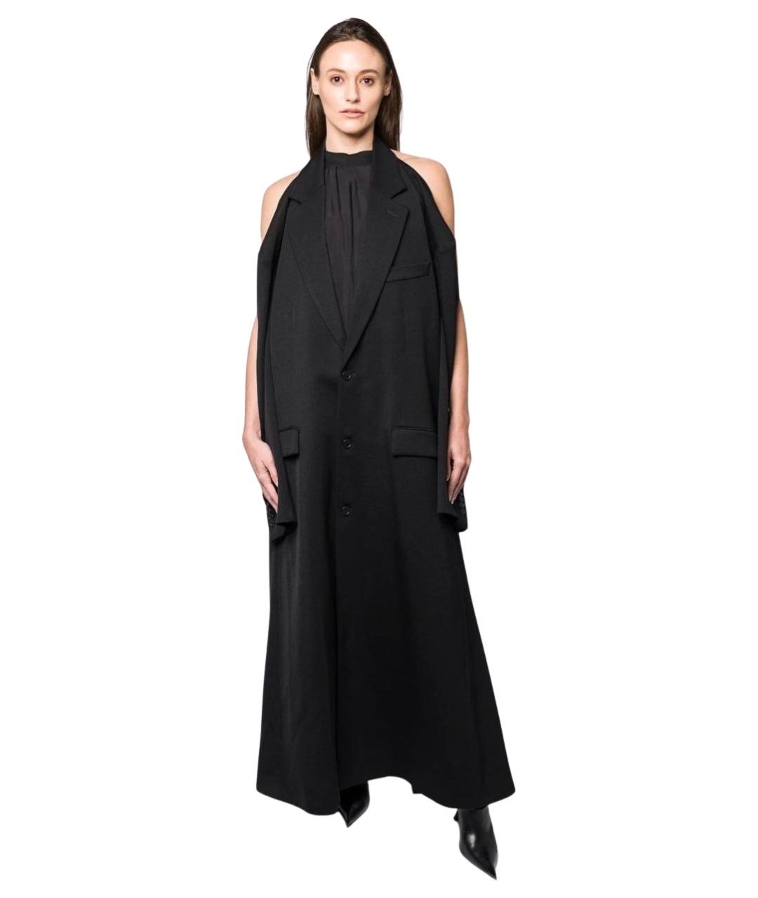 BALENCIAGA Черное вискозное платье, фото 1