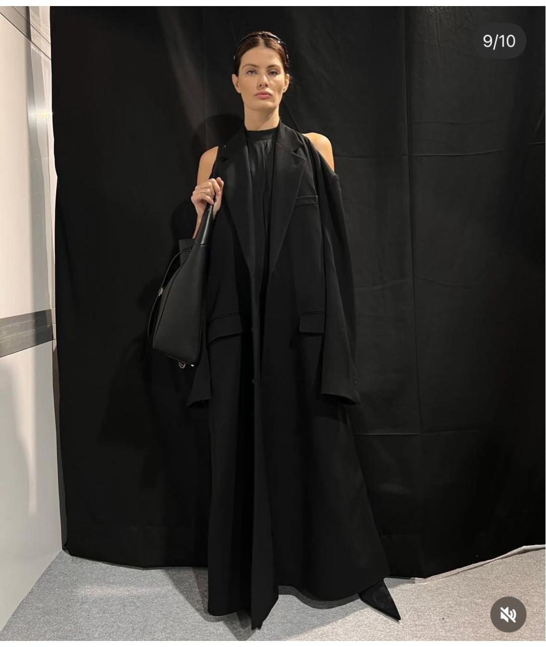 BALENCIAGA Черное вискозное платье, фото 3