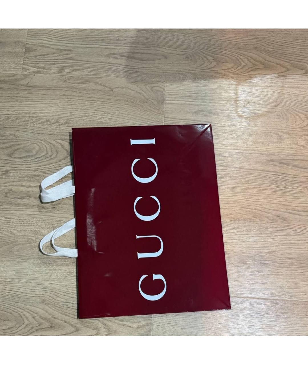 GUCCI Бордовые кожаные кеды, фото 5