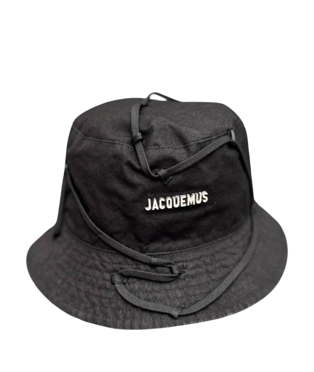 JACQUEMUS Черная хлопковая панама, фото 1