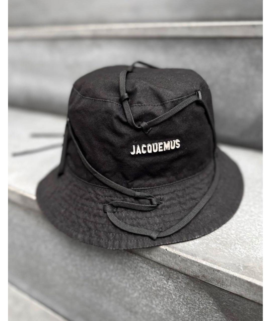 JACQUEMUS Черная хлопковая панама, фото 7