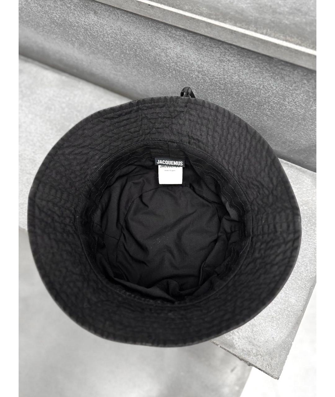 JACQUEMUS Черная хлопковая панама, фото 4