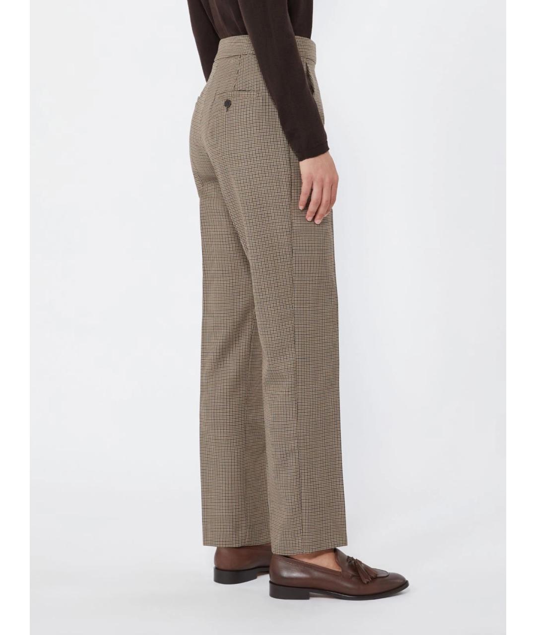 MAX MARA Мульти шерстяные прямые брюки, фото 4