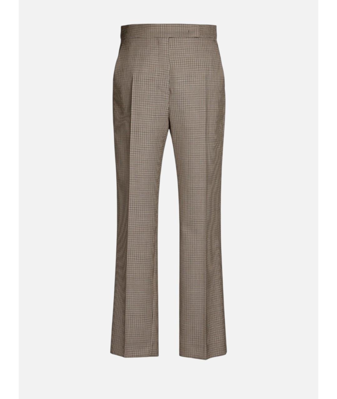 MAX MARA Мульти шерстяные прямые брюки, фото 5