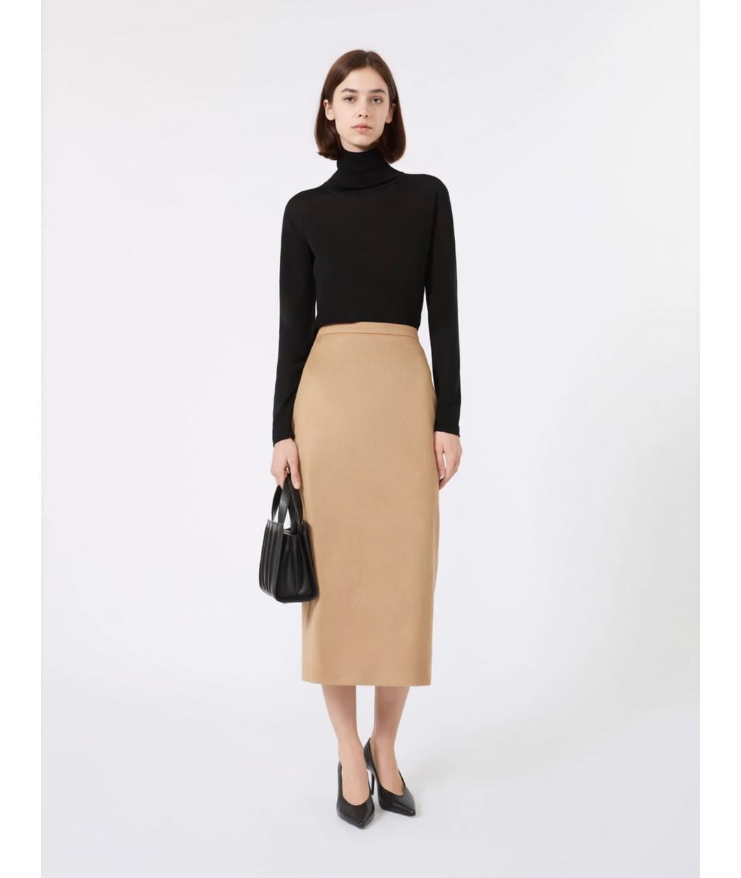 MAX MARA Черная шерстяная водолазка, фото 2