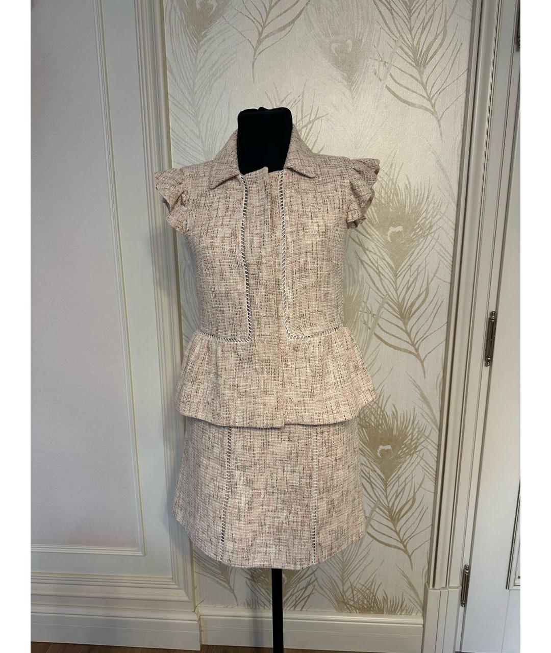 RED VALENTINO Мульти хлопковый костюм с юбками, фото 5