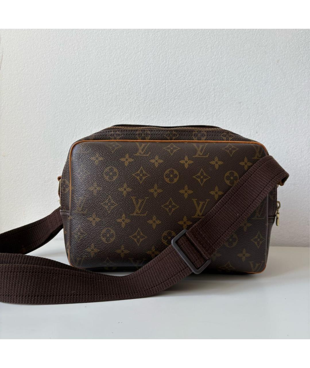 LOUIS VUITTON Коричневая сумка на плечо из канвы, фото 3