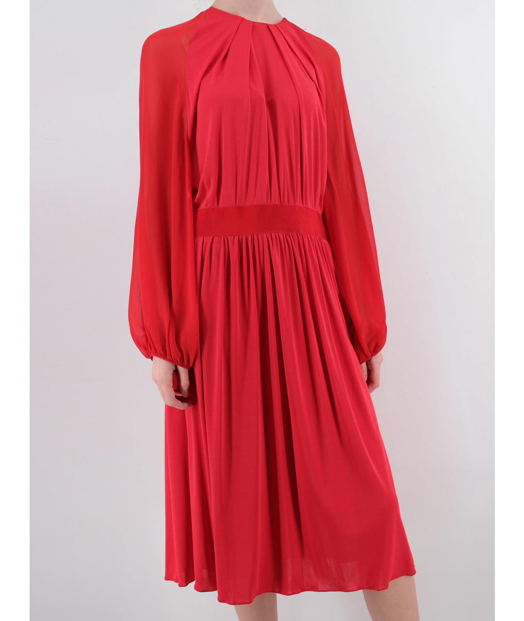 GIAMBATTISTA VALLI Красное вискозное повседневное платье, фото 2