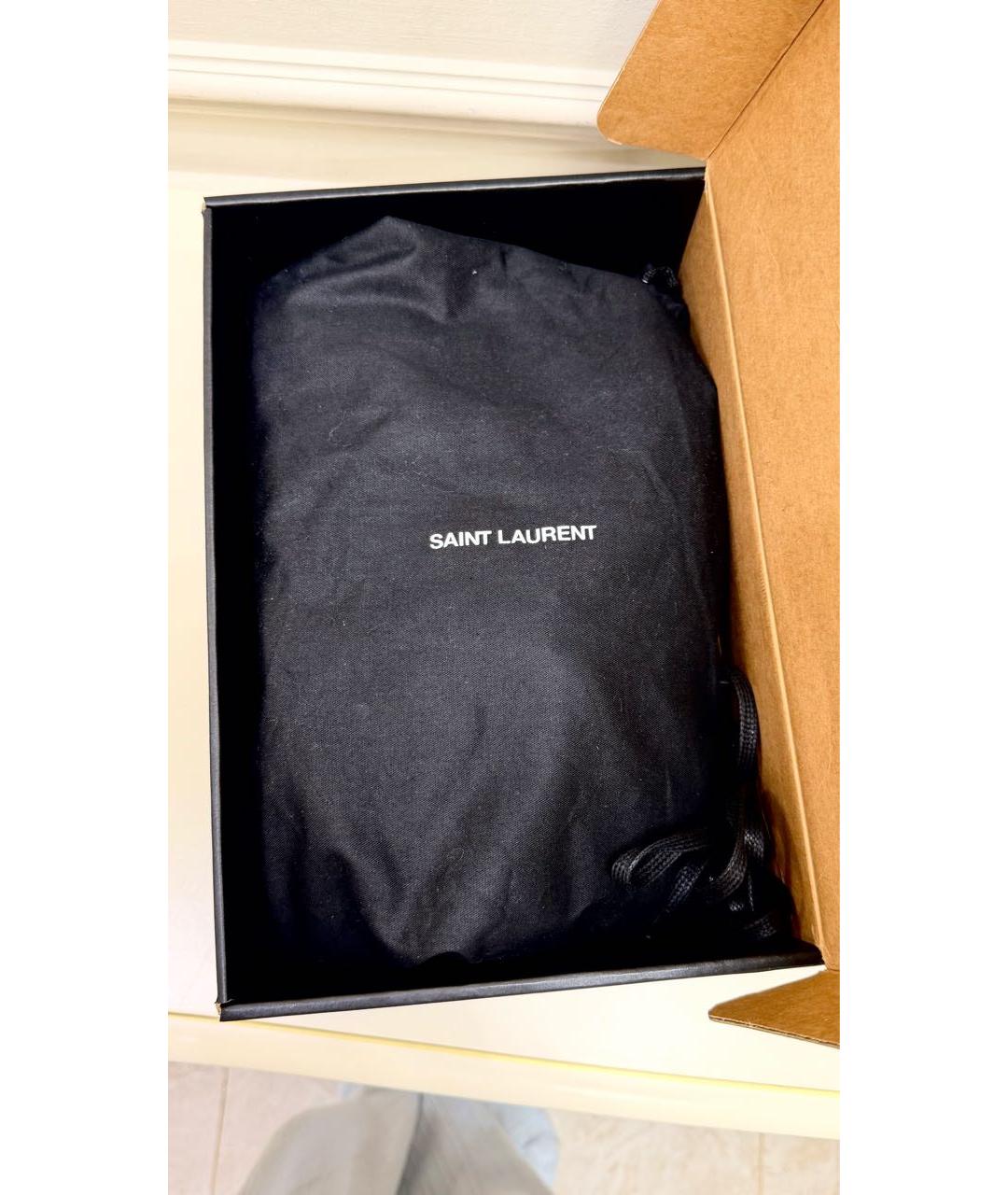 SAINT LAURENT Черные кеды, фото 5