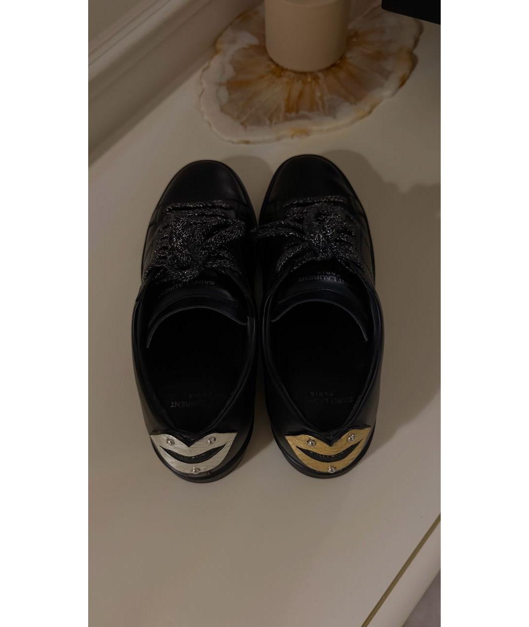 SAINT LAURENT Черные кеды, фото 3