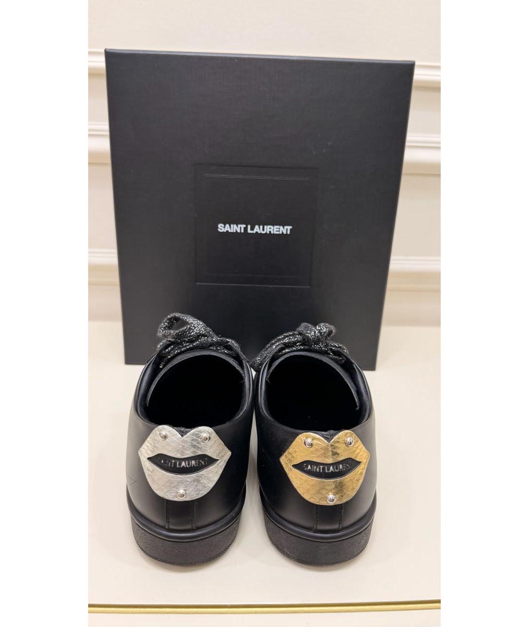 SAINT LAURENT Черные кеды, фото 4