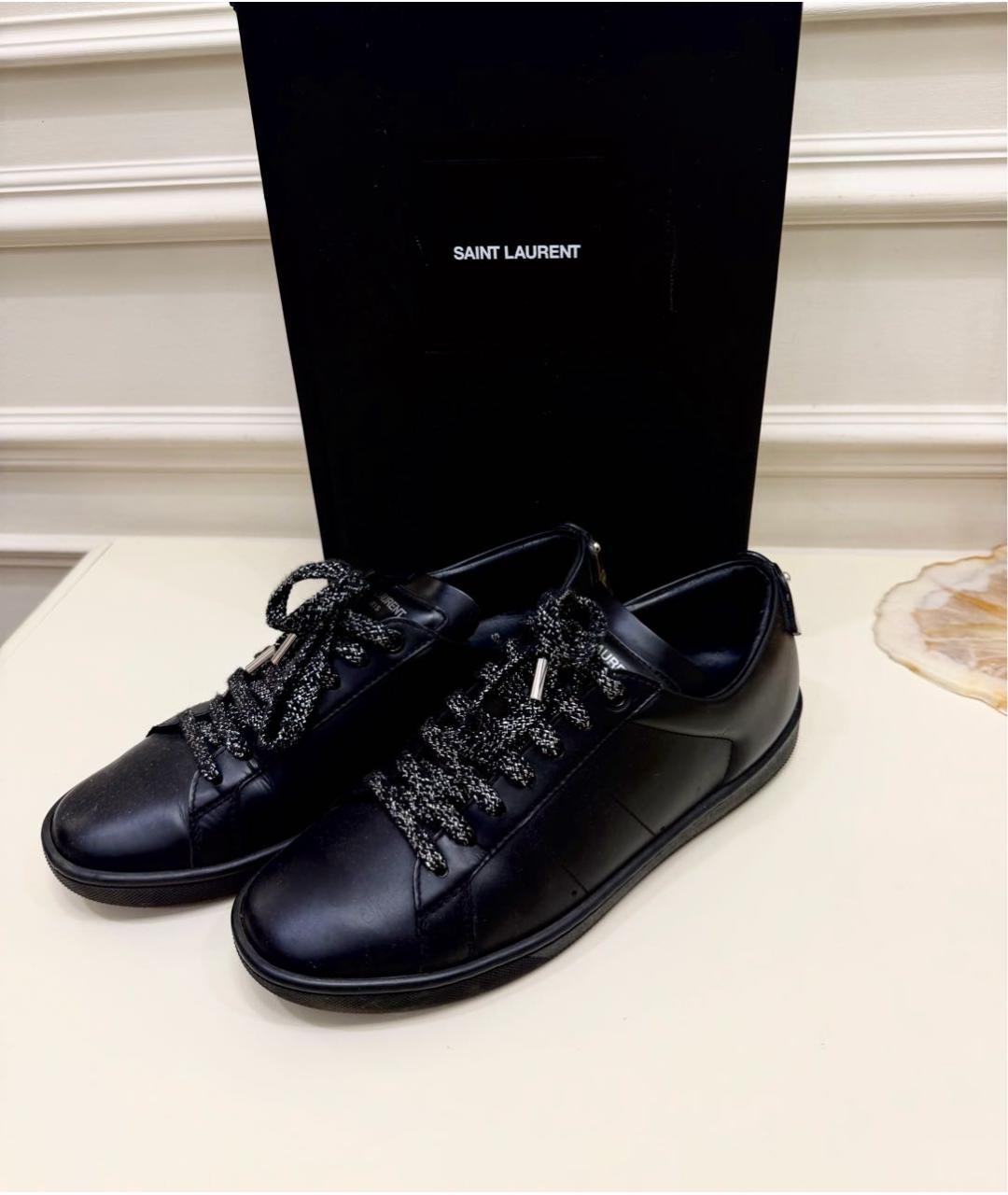 SAINT LAURENT Черные кеды, фото 7