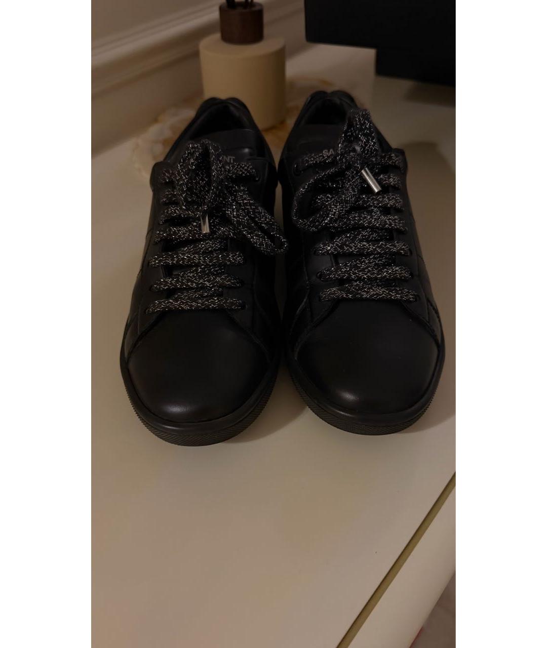 SAINT LAURENT Черные кеды, фото 2