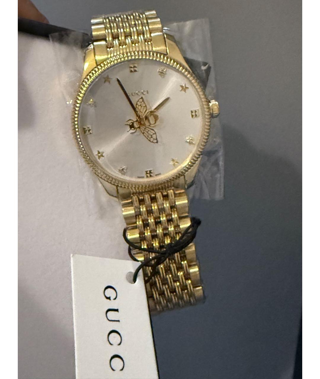 GUCCI Золотые часы, фото 5