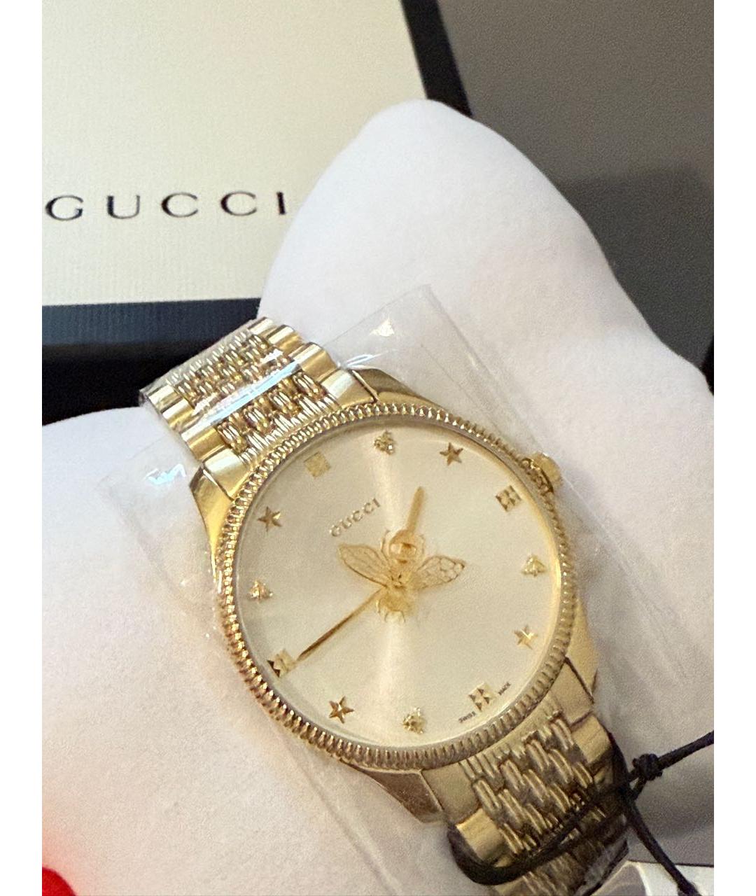 GUCCI Золотые часы, фото 2