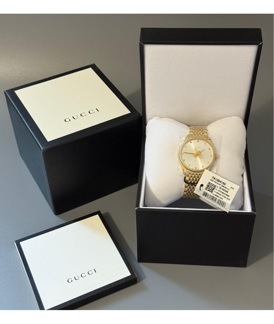 GUCCI Золотые часы, фото 3