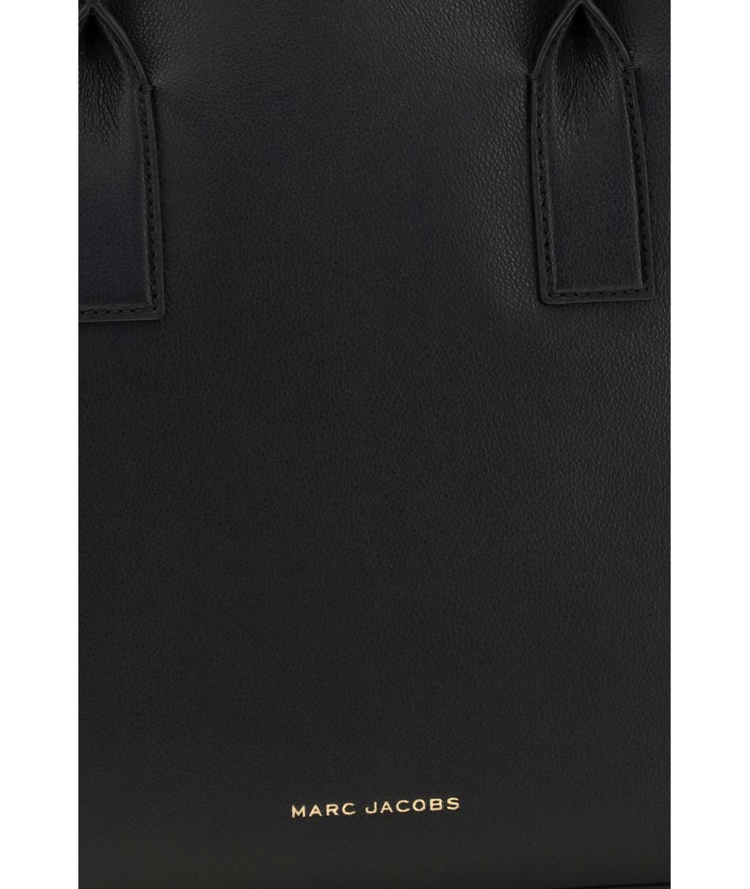 MARC JACOBS Черная кожаная сумка тоут, фото 4