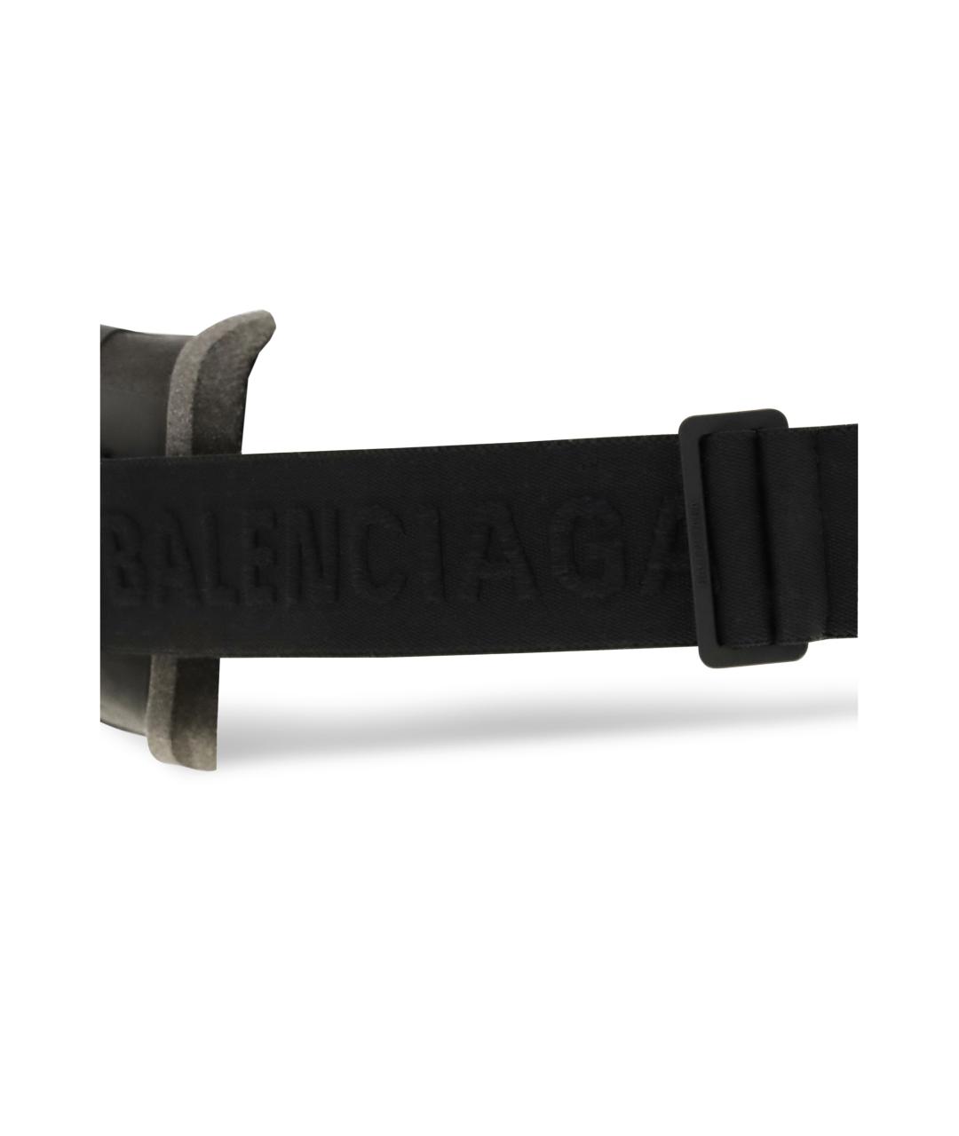 BALENCIAGA Черные пластиковые солнцезащитные очки, фото 3
