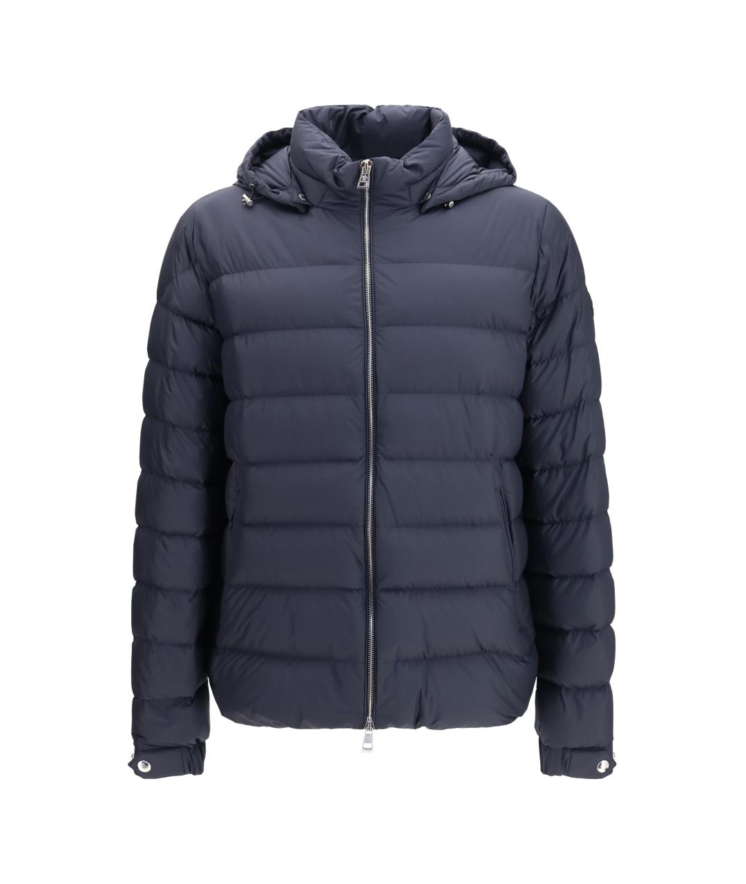 MONCLER Синий полиэстеровый пуховик, фото 1