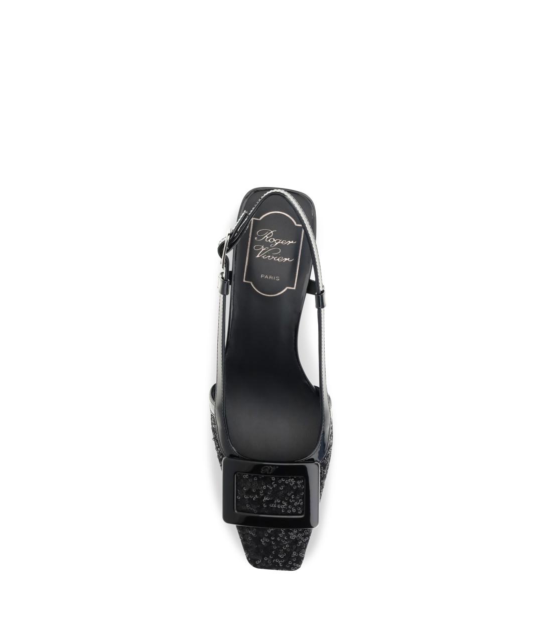ROGER VIVIER Черные кожаные туфли, фото 4