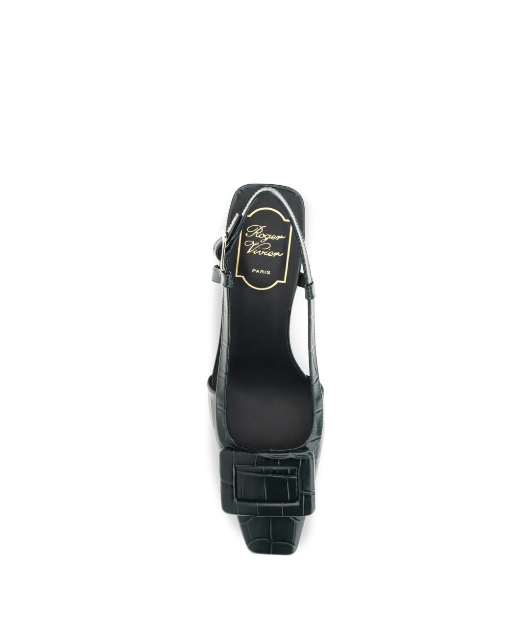 ROGER VIVIER Зеленые кожаные туфли, фото 4