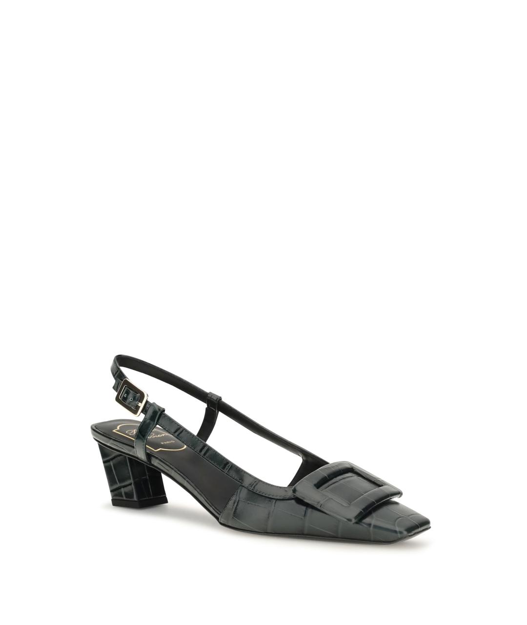 ROGER VIVIER Зеленые кожаные туфли, фото 2