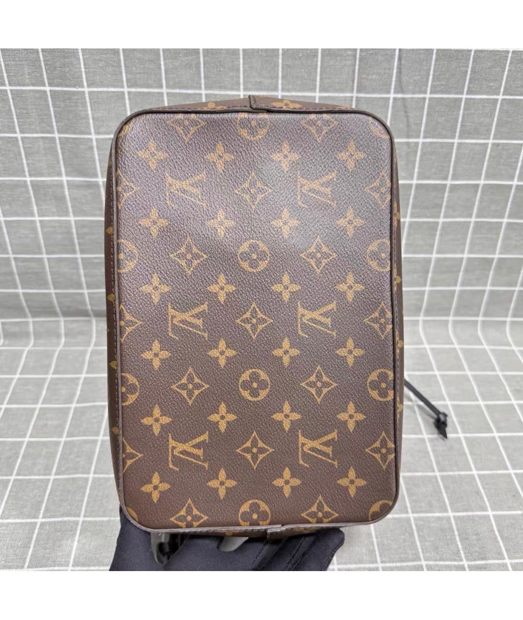 LOUIS VUITTON Коричневая кожаная сумка тоут, фото 6