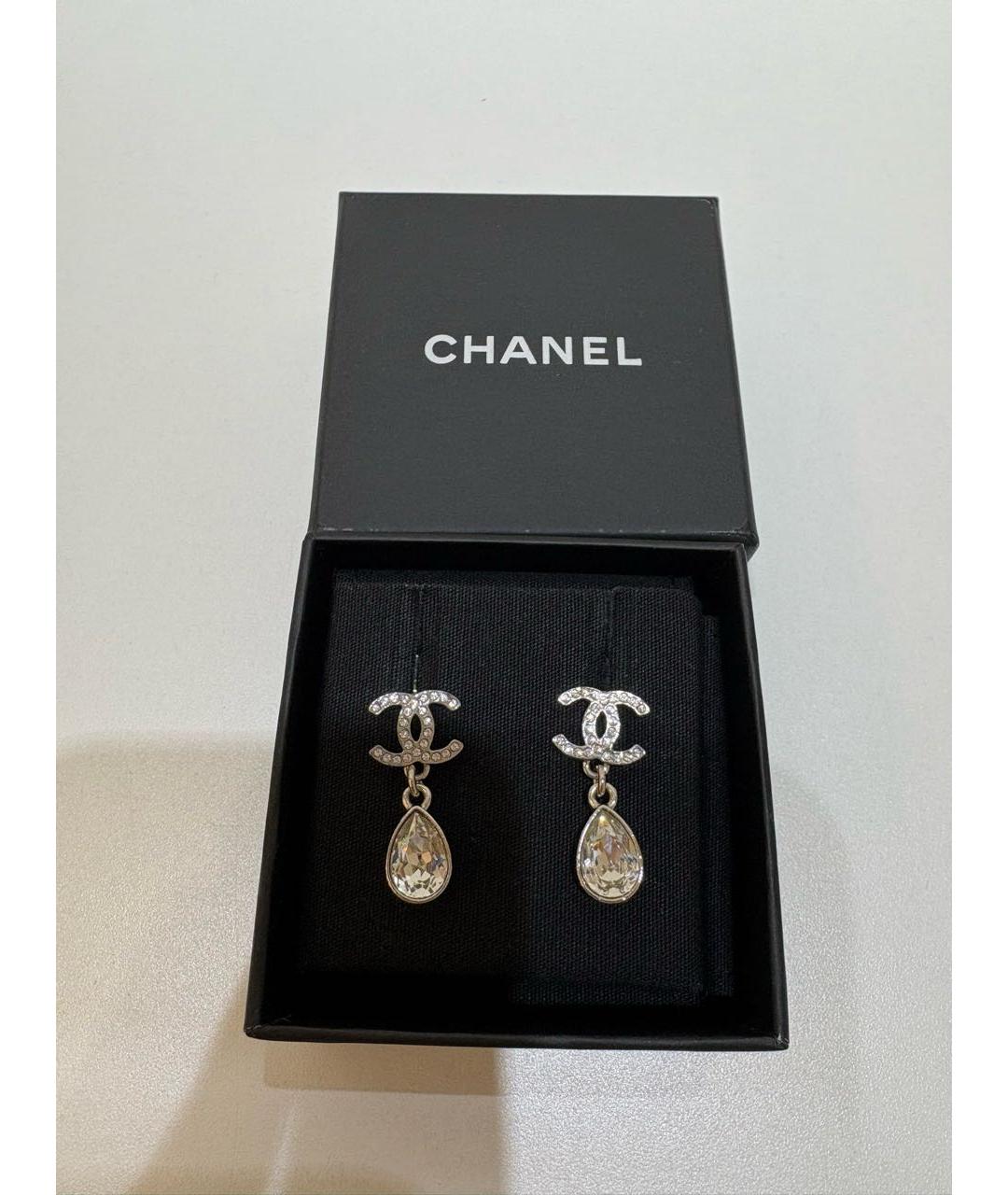 CHANEL Серебряные серьги, фото 4