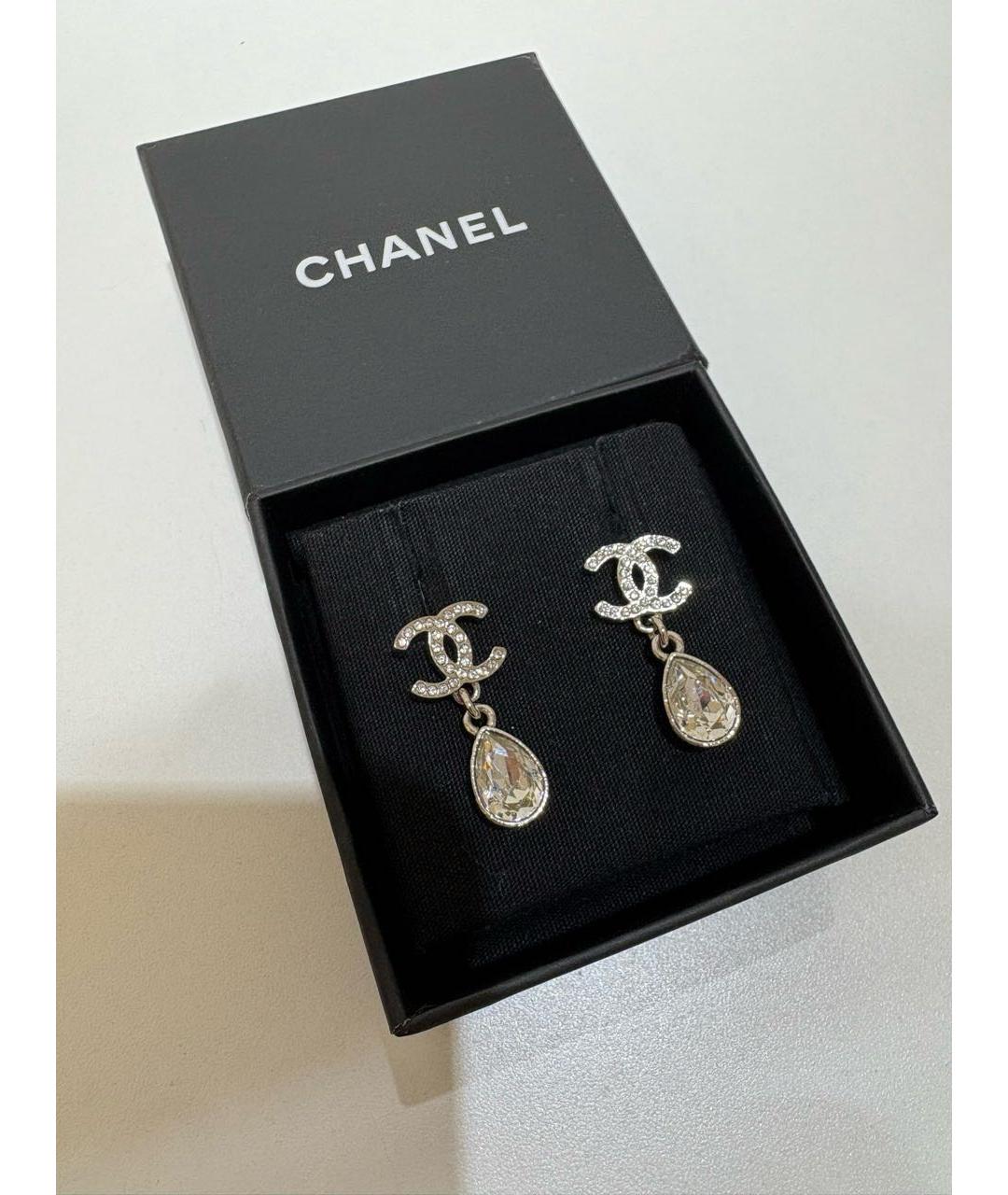 CHANEL Серебряные серьги, фото 3