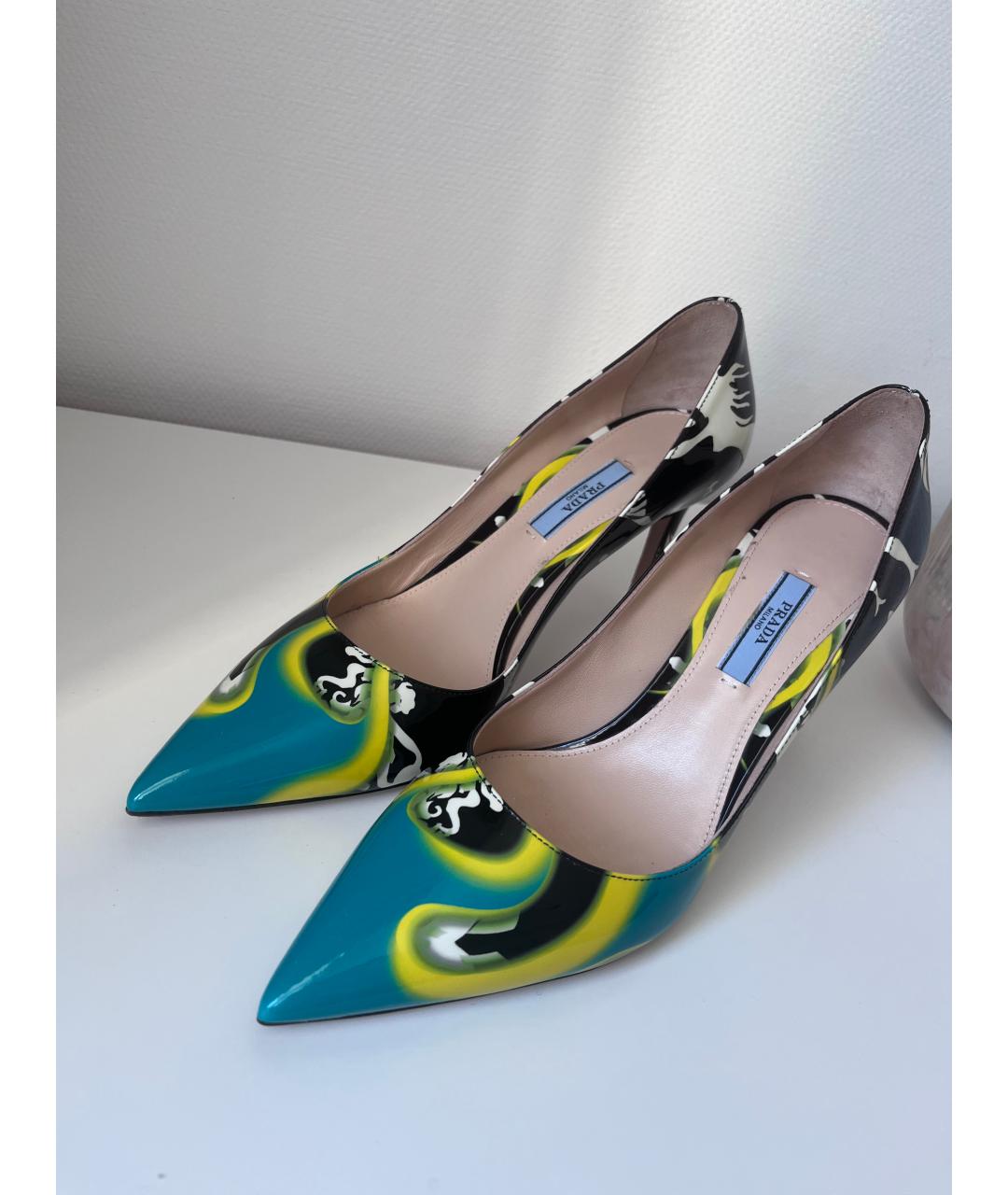 PRADA Мульти туфли из лакированной кожи, фото 3