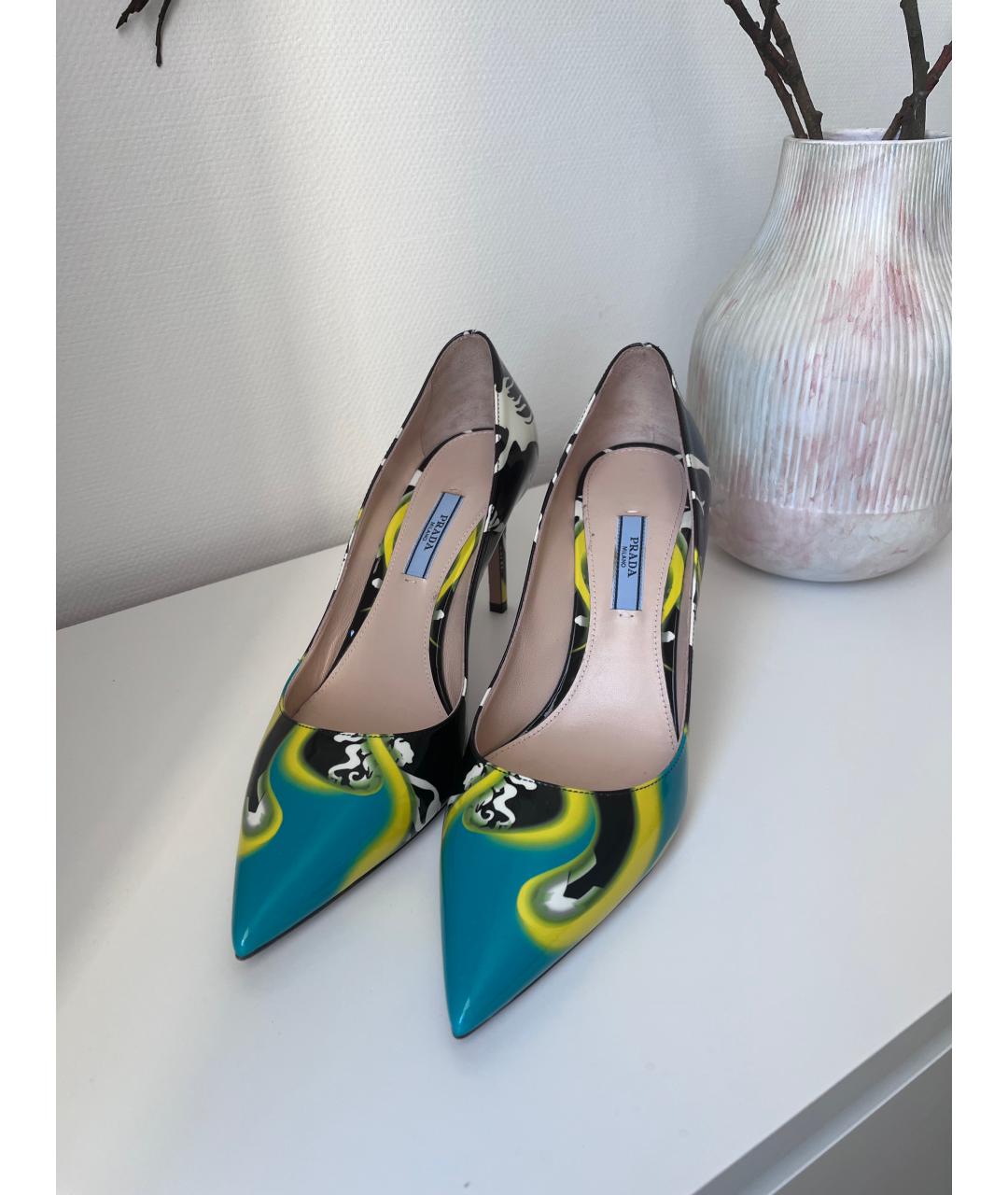 PRADA Мульти туфли из лакированной кожи, фото 2