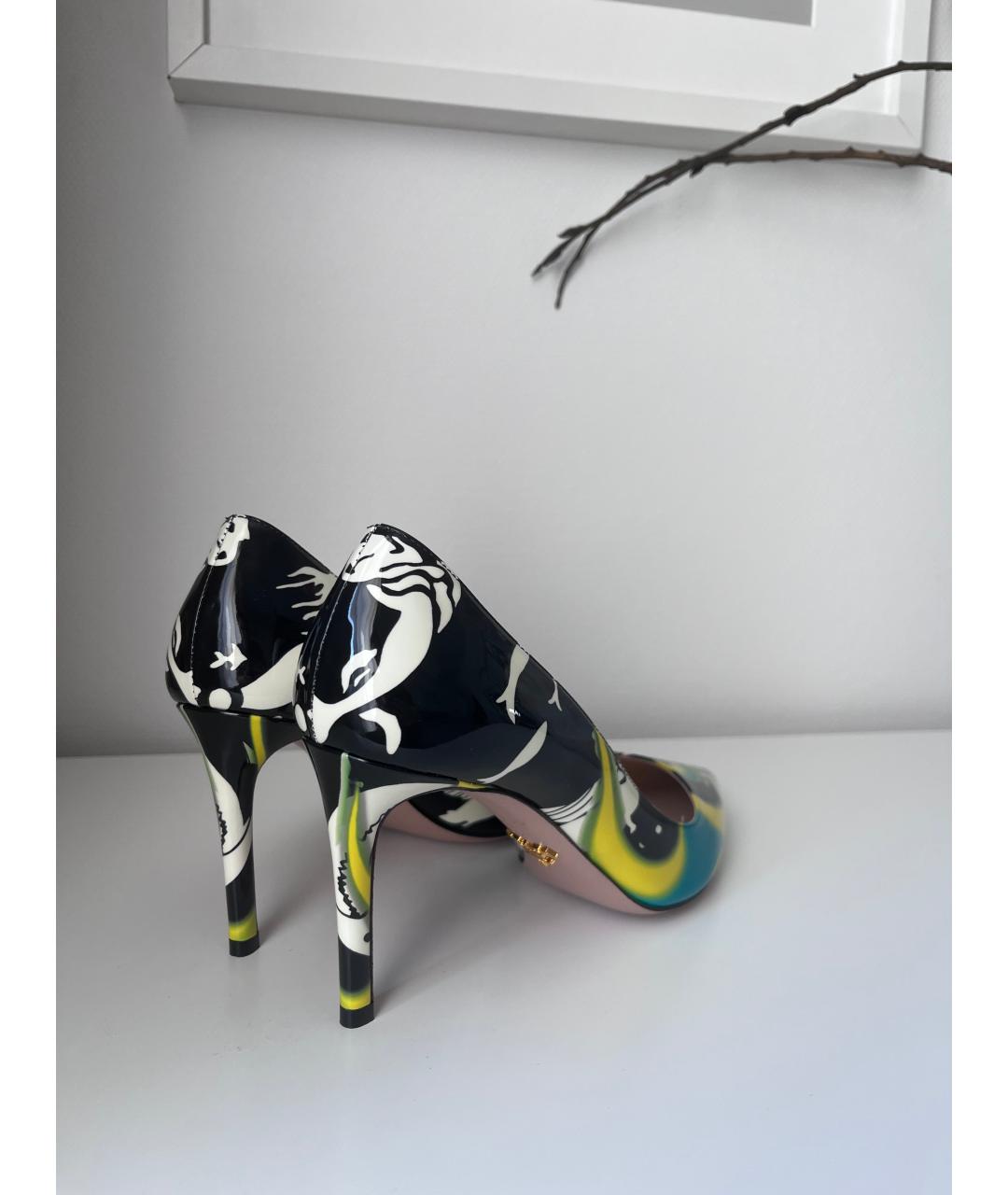 PRADA Мульти туфли из лакированной кожи, фото 5