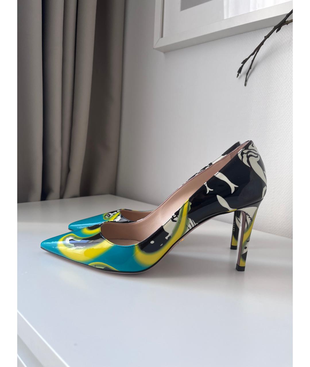 PRADA Мульти туфли из лакированной кожи, фото 7