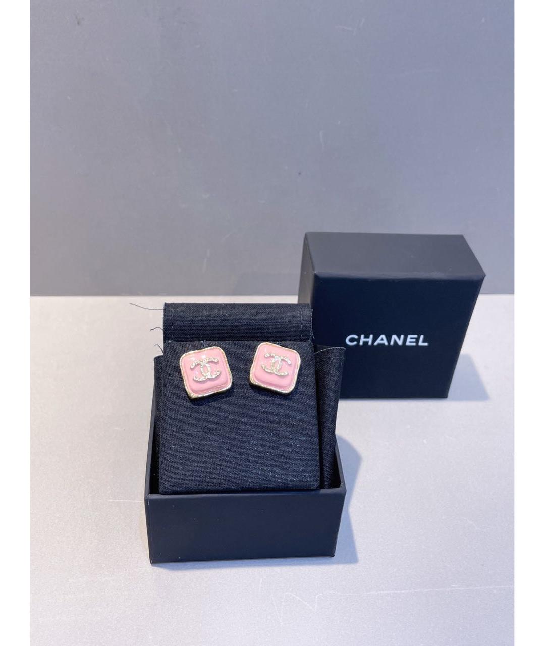 CHANEL Розовые серьги, фото 3