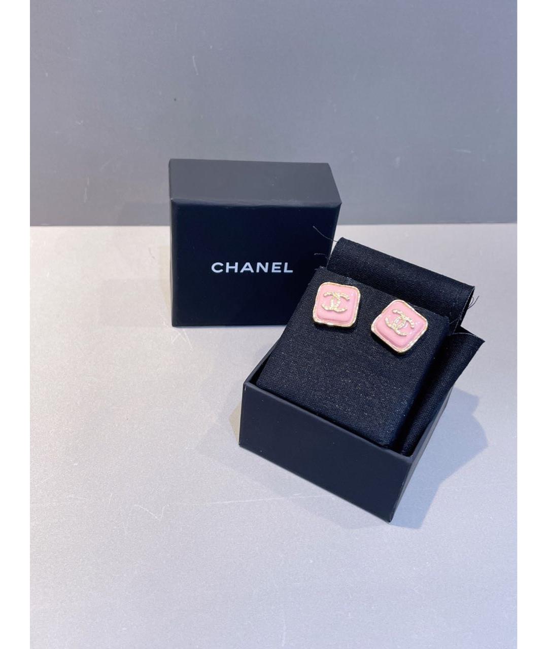 CHANEL Розовые серьги, фото 4