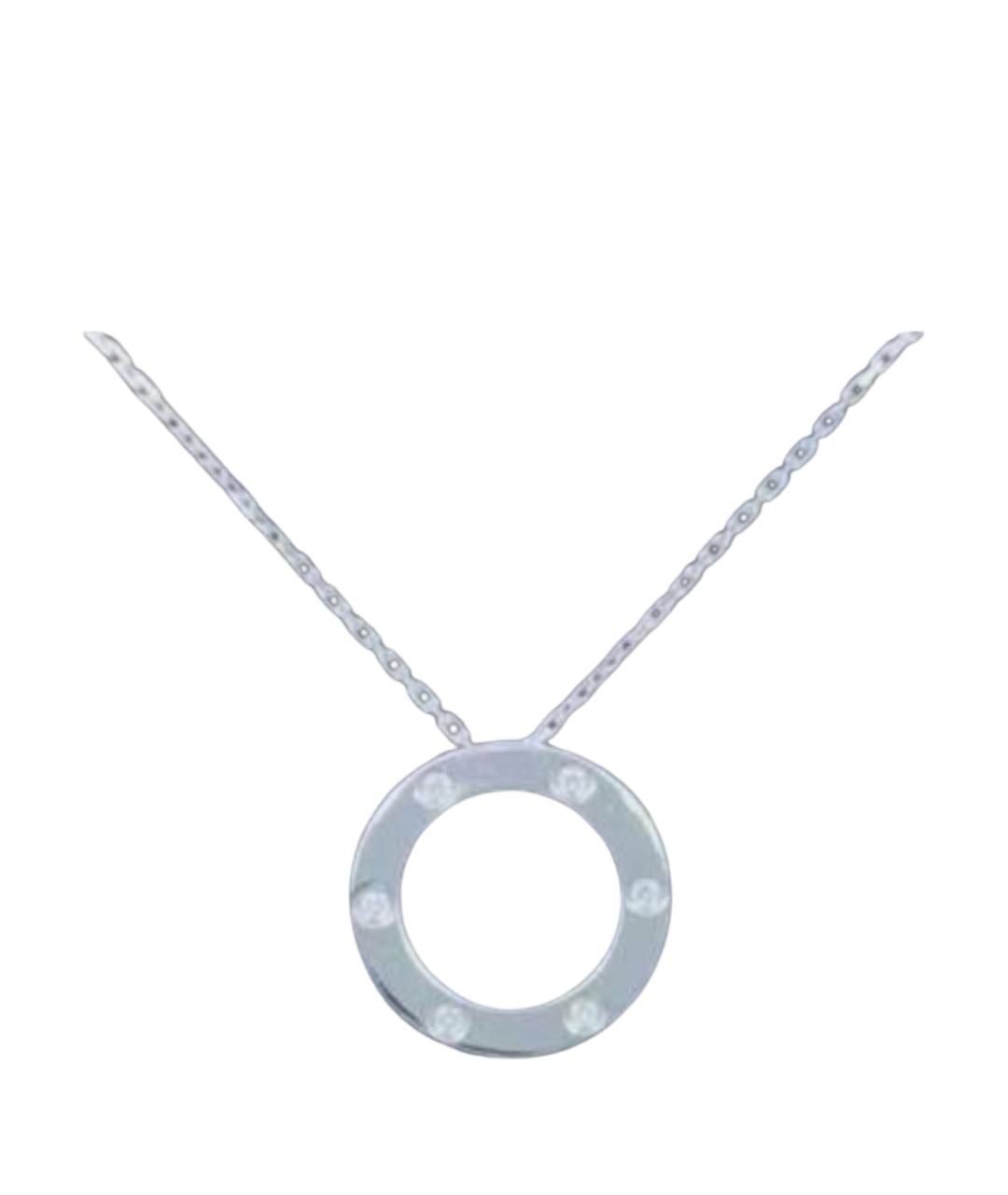 CARTIER Серебряное колье из белого золота, фото 1