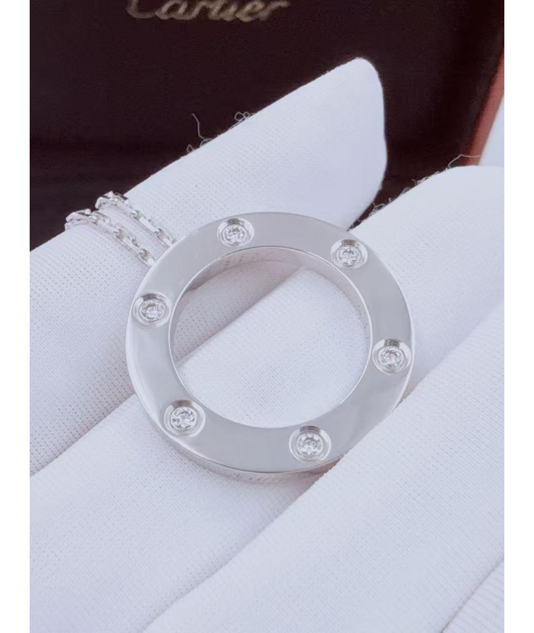 CARTIER Серебряное колье из белого золота, фото 4