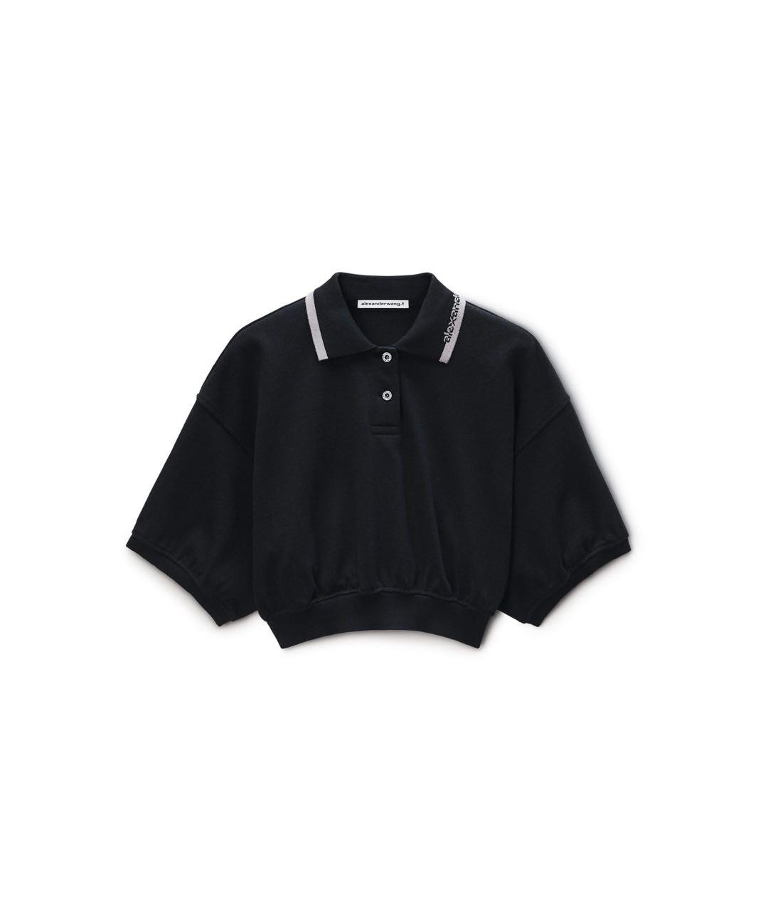 ALEXANDER WANG Черная хлопковая футболка, фото 1
